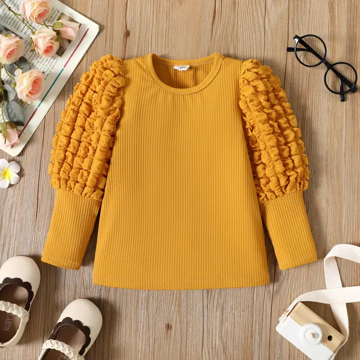 Charm Puff-Sleeve Sweater