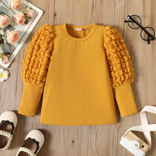 Charm Puff-Sleeve Sweater